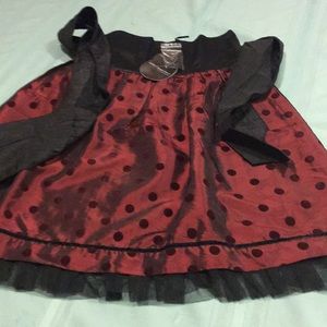 Sweet innocence Black & Berry Skirt W/Sash NEW Sz2